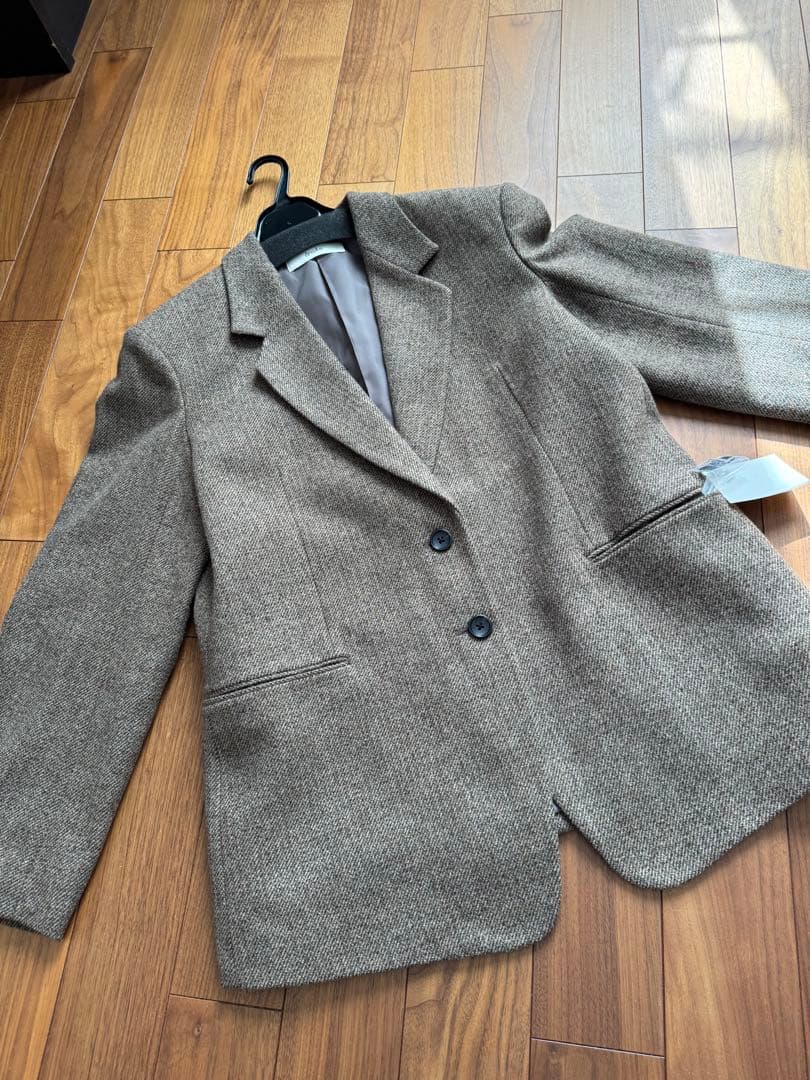 新品タグ付き⭐︎anuke Herringbone Wool Jacket 38
