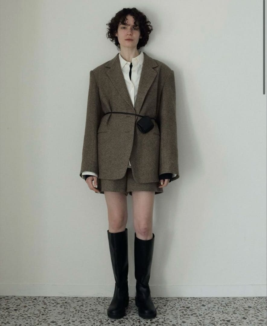 新品タグ付き⭐︎anuke Herringbone Wool Jacket 38