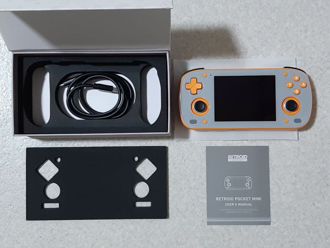 Retroid pocket mini グレーオレンジ 美品 Android13