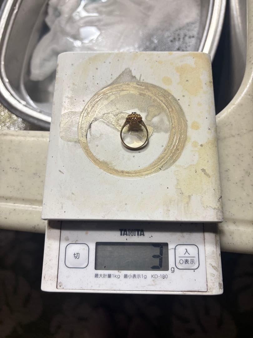 サファイアk18リング