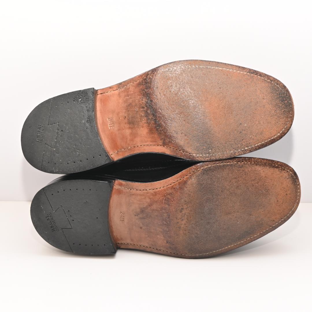 し*様 【24cm】REGAL リーガル ウイングチップ レザー シューズ ブラ