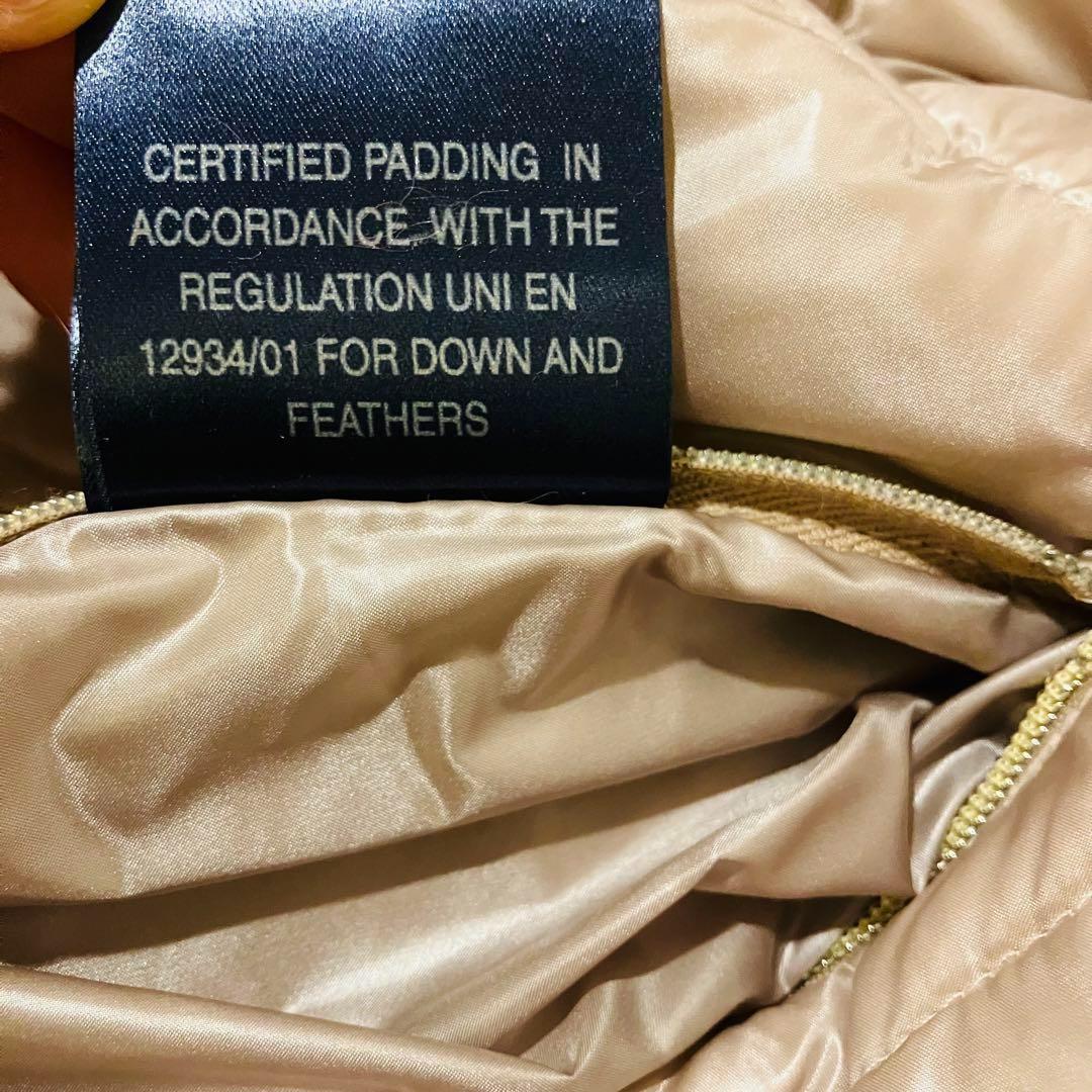 【極美品】ヘルノ ダウンベスト フード ゴールド金具 プレート 42 洗える