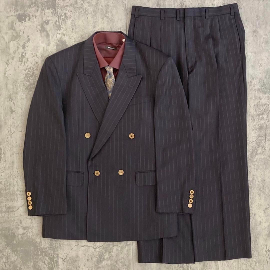 極美品 極上ウールダブルスーツ × Yves Saint Laurentネクタイ