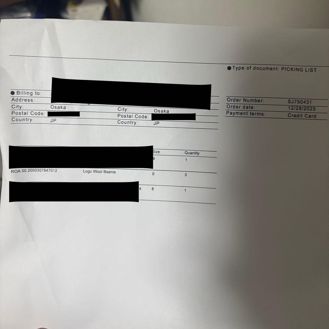 ROA Our legacyニット帽 黒 グレー