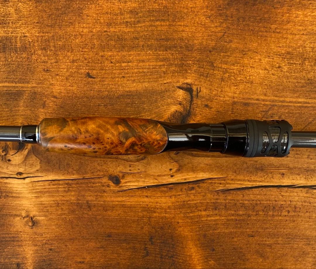 スピニングロッド　S702ML バスロッド　バス釣り　トラウト　ウッドグリップ