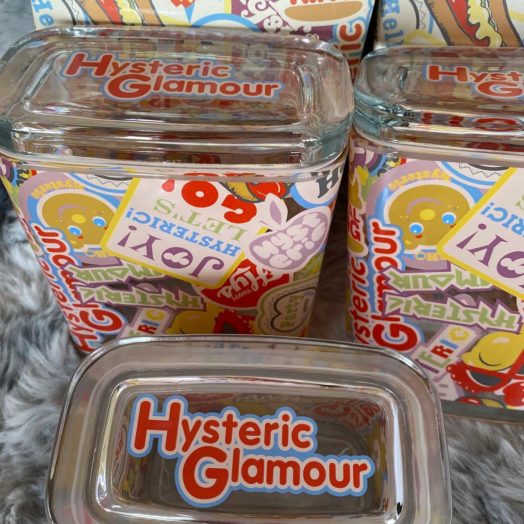 すけ様HYSTERIC GLAMOURガラス製密封容器　三個セット⭐︎新品未使用