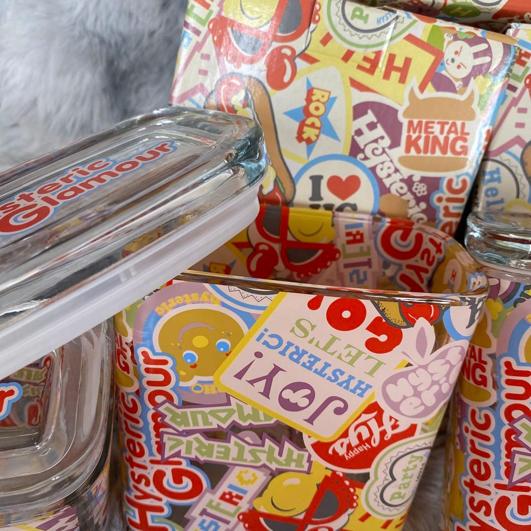 すけ様HYSTERIC GLAMOURガラス製密封容器　三個セット⭐︎新品未使用