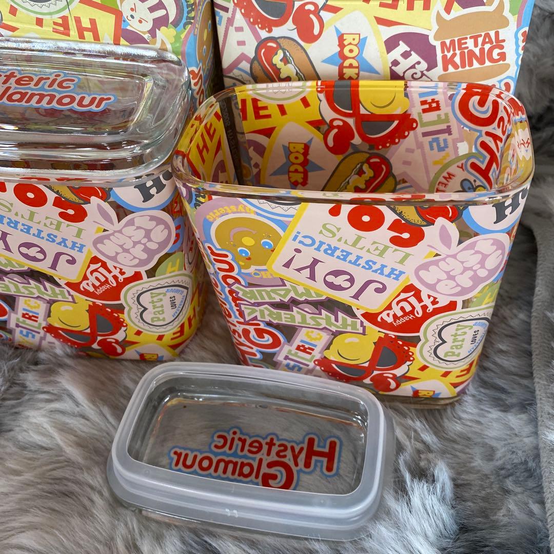 すけ様HYSTERIC GLAMOURガラス製密封容器　三個セット⭐︎新品未使用