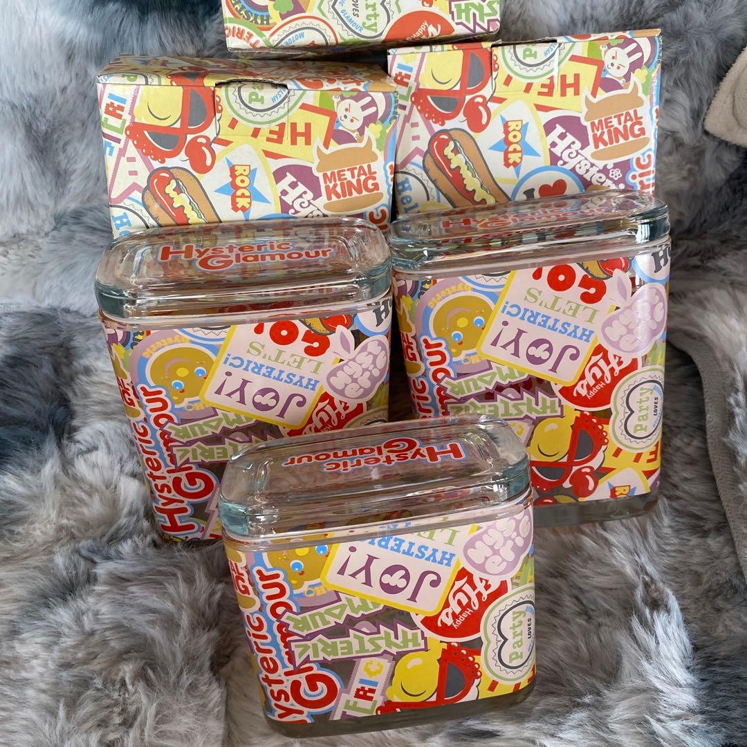 すけ様HYSTERIC GLAMOURガラス製密封容器　三個セット⭐︎新品未使用