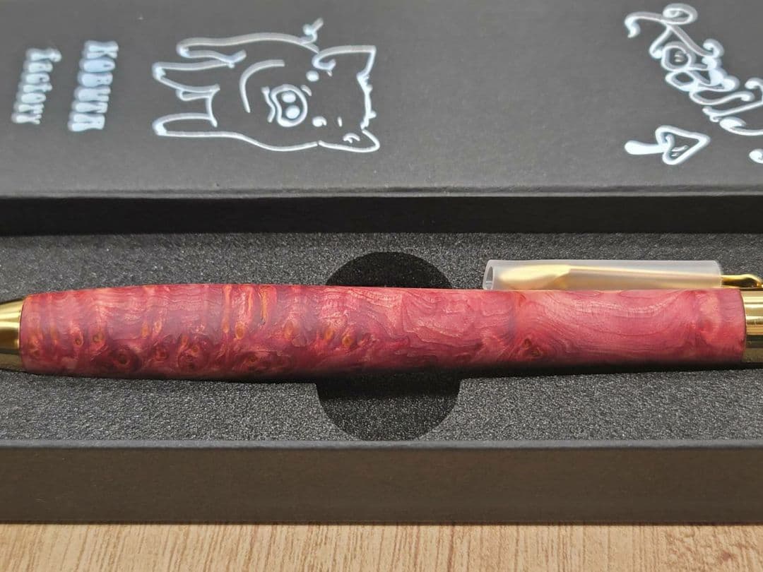 新品　こぶた工房　タクサスフロリニーバール　極上杢　シャープペンシル0.5