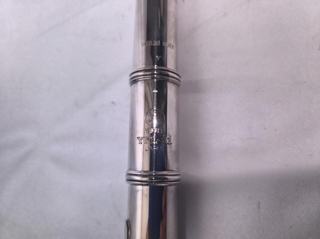 YAMAHA YFL-31 フルート 頭部管銀製 動作良好 箱付き #2296