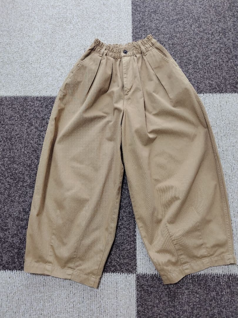 ハーベスティー　チノクロスサーカスパンツ　ベージュ