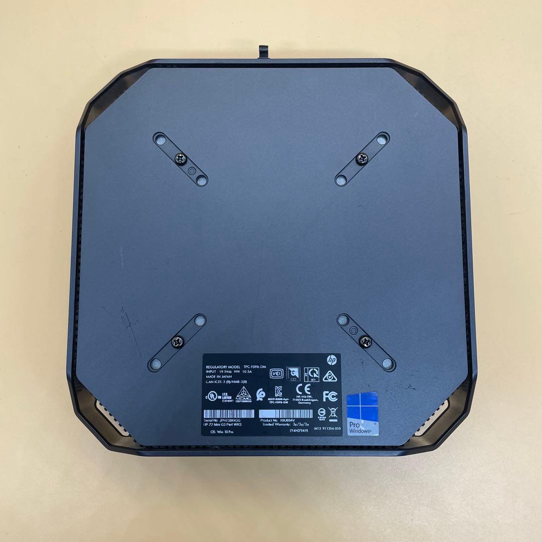 ミニPC HP Z2 Mini G3 16G SSD 256GB 512GB office