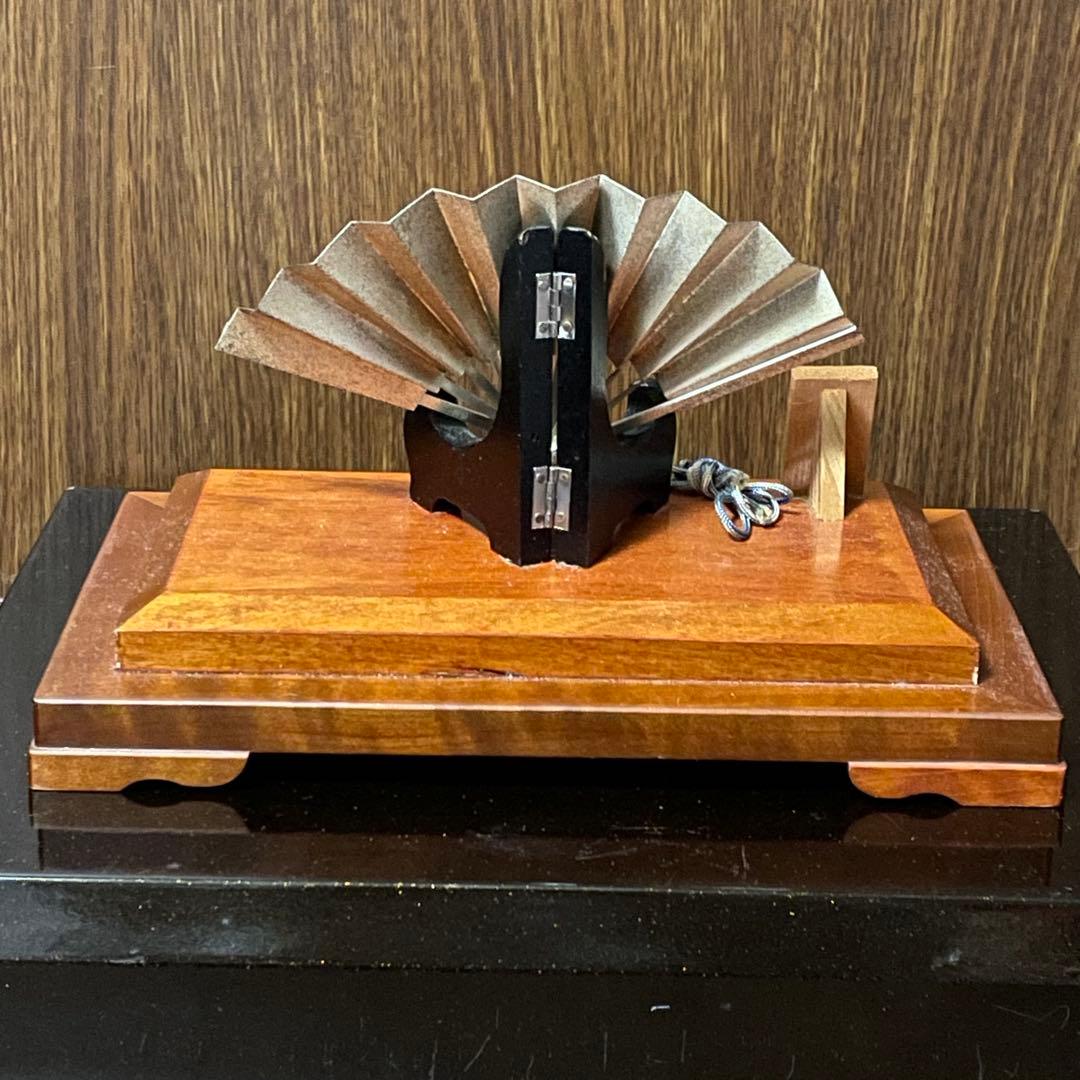 【龍図柄】秀雄作 飾り扇子 置物 縁起物