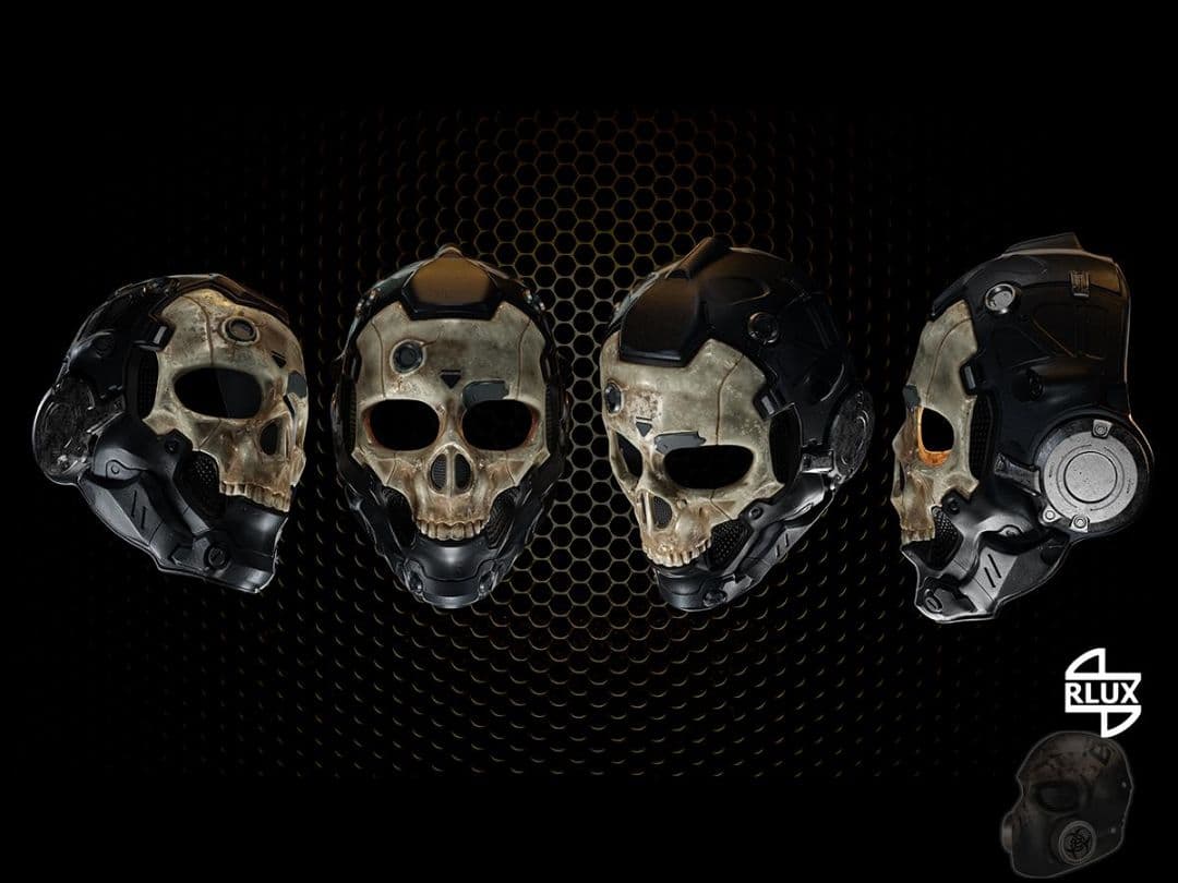 スカルマスク サバイバルゲーム レア 未使用 ゴーグル