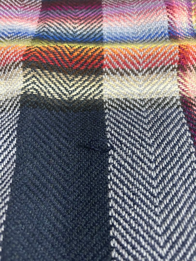 THE INOUE BROTHERS 大判マフラー　ネイビー