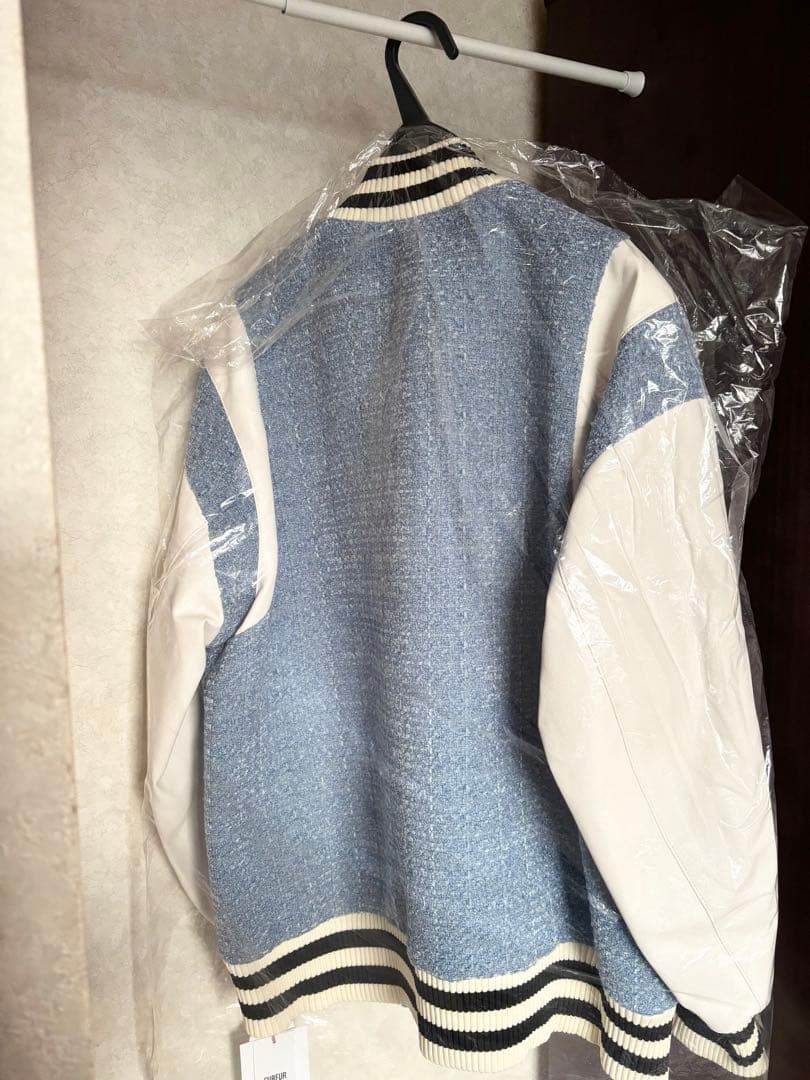 【新品】FURFUR　ツイードスタジャン　ブルー