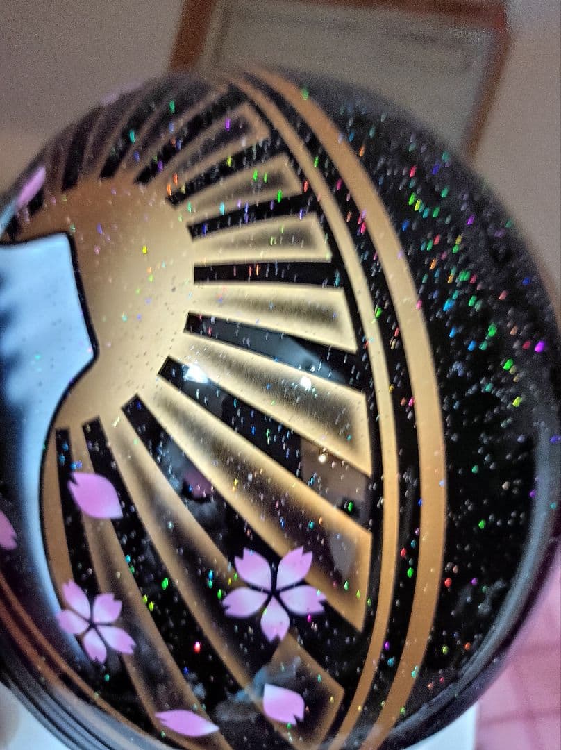 カスタムコルク半　黒金　白金　七色ラメ