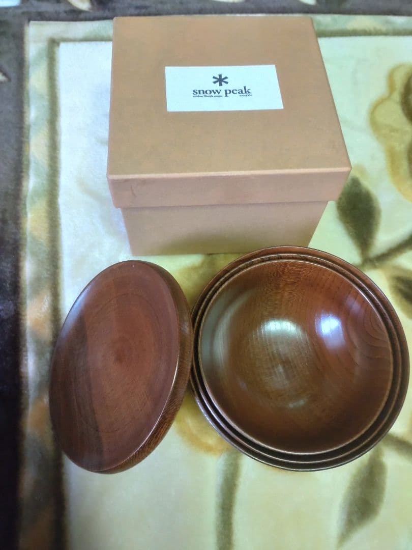 M*s様  peak ★スノーピーク 木製ボウル4点セット