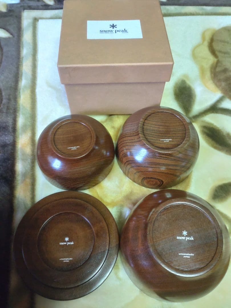 M*s様  peak ★スノーピーク 木製ボウル4点セット