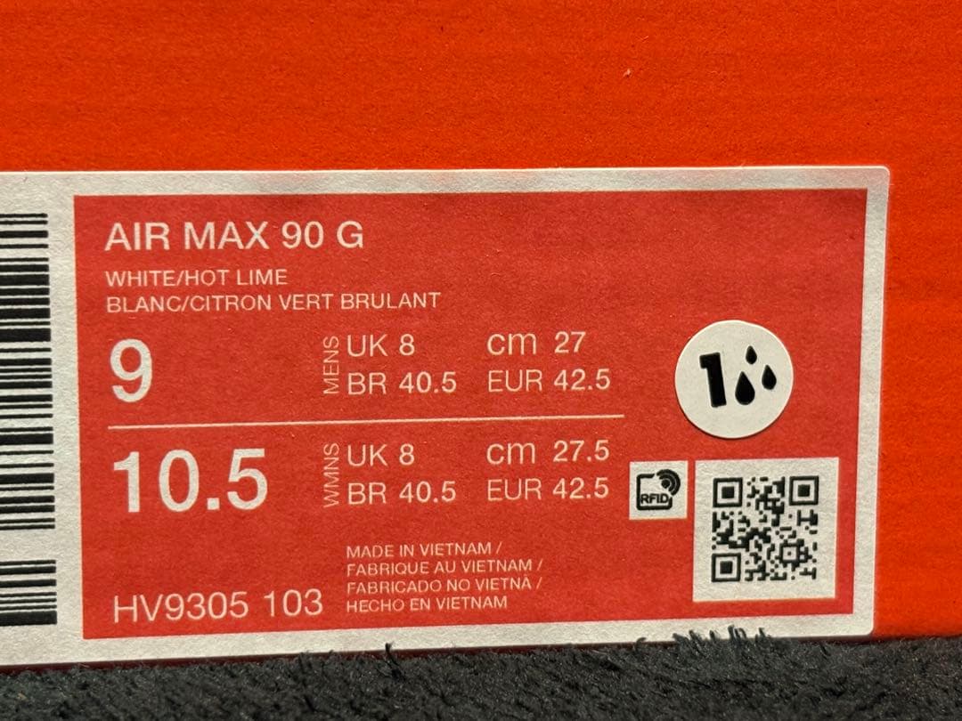 【新品】NIKE ナイキ エアマックス90 ゴルフ 27㎝