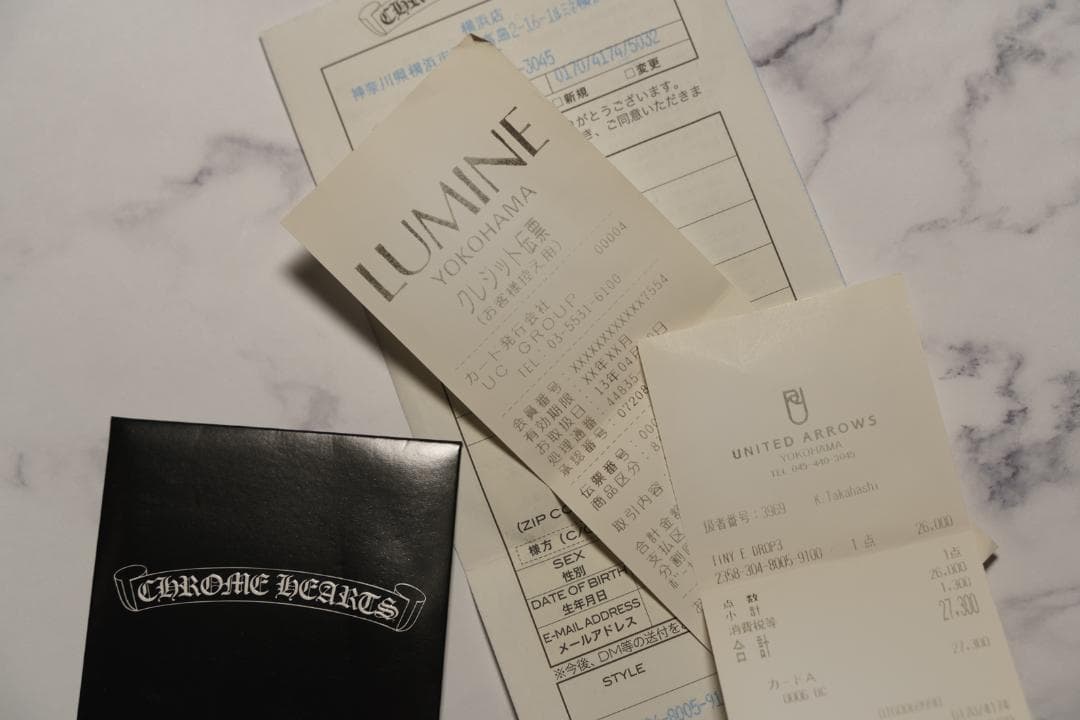 未使用原本有CHROME HEARTSクロムハーツTINY E CH PLS3