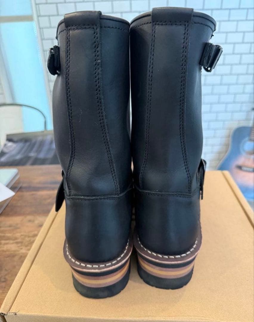 Schott ブラック エンジニアブーツ28cm