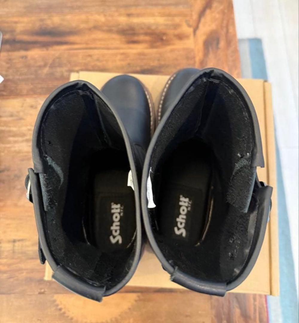 Schott ブラック エンジニアブーツ28cm