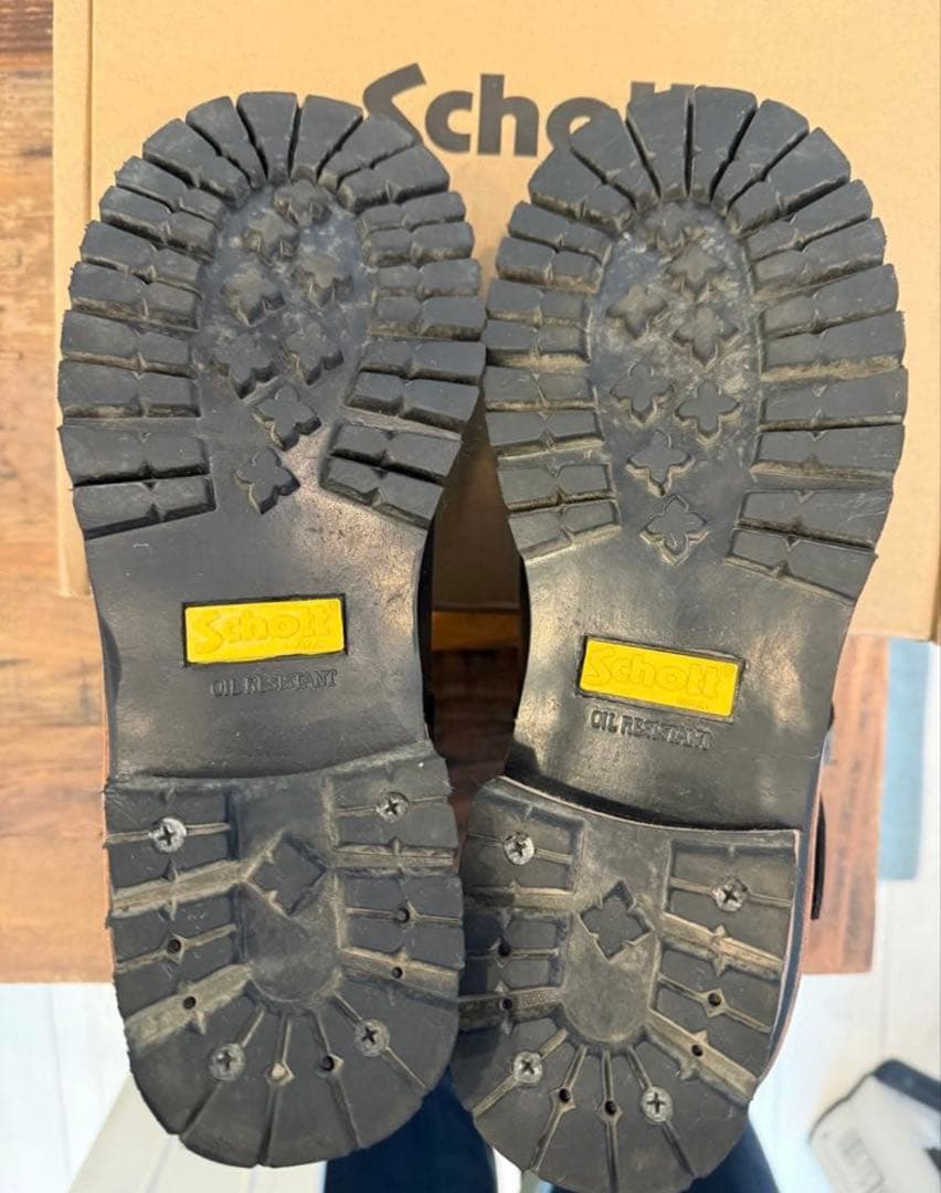 Schott ブラック エンジニアブーツ28cm