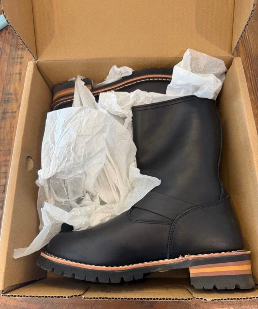 Schott ブラック エンジニアブーツ28cm