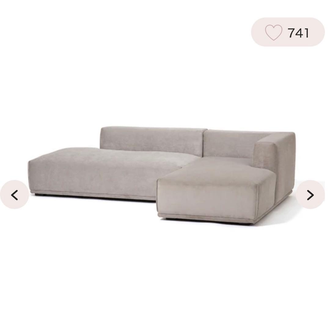 Francfranc メーネ　カウチ　グレー