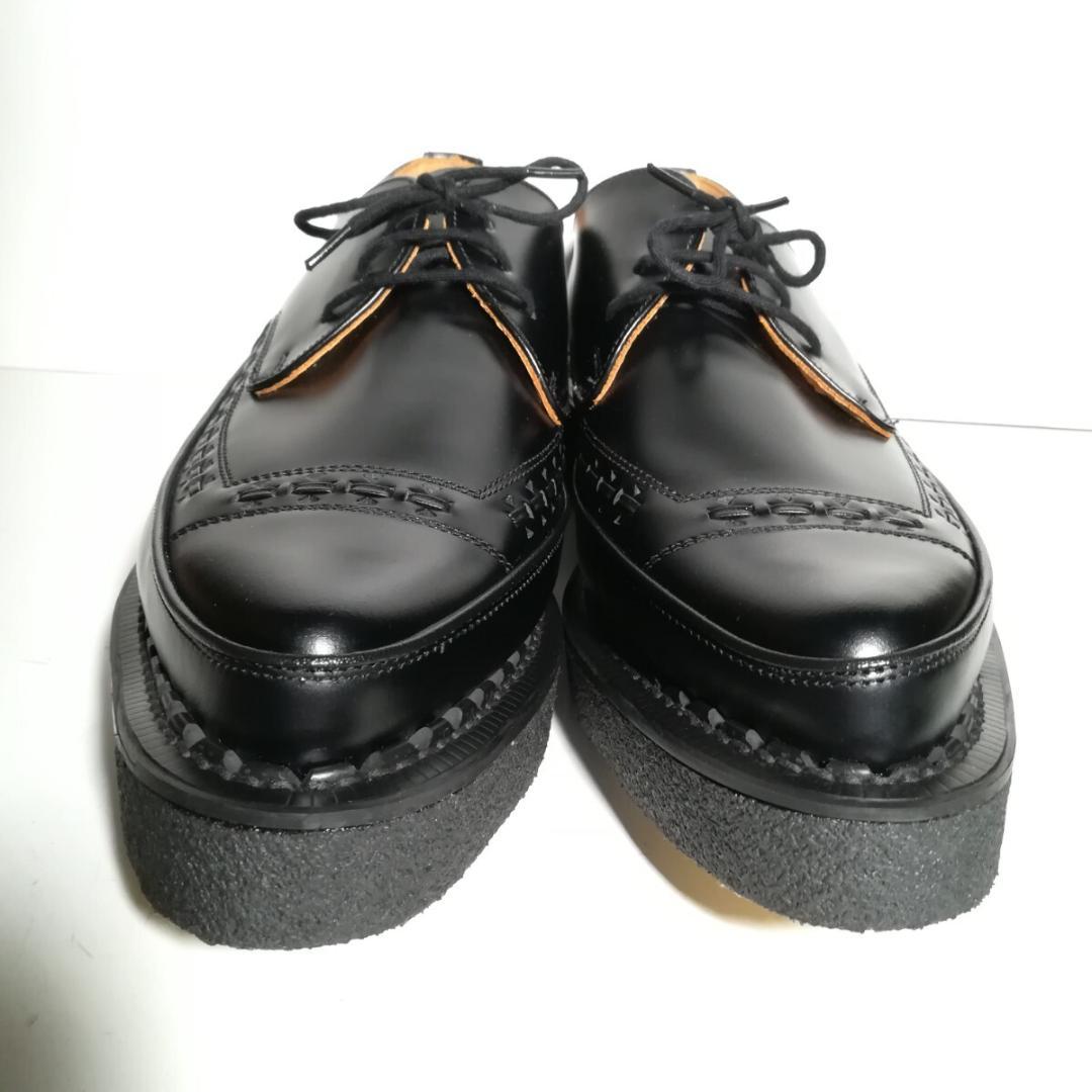 e0013 新品同様・試着程度 ジョージコックス ラバーソールブーツ 10 黒
