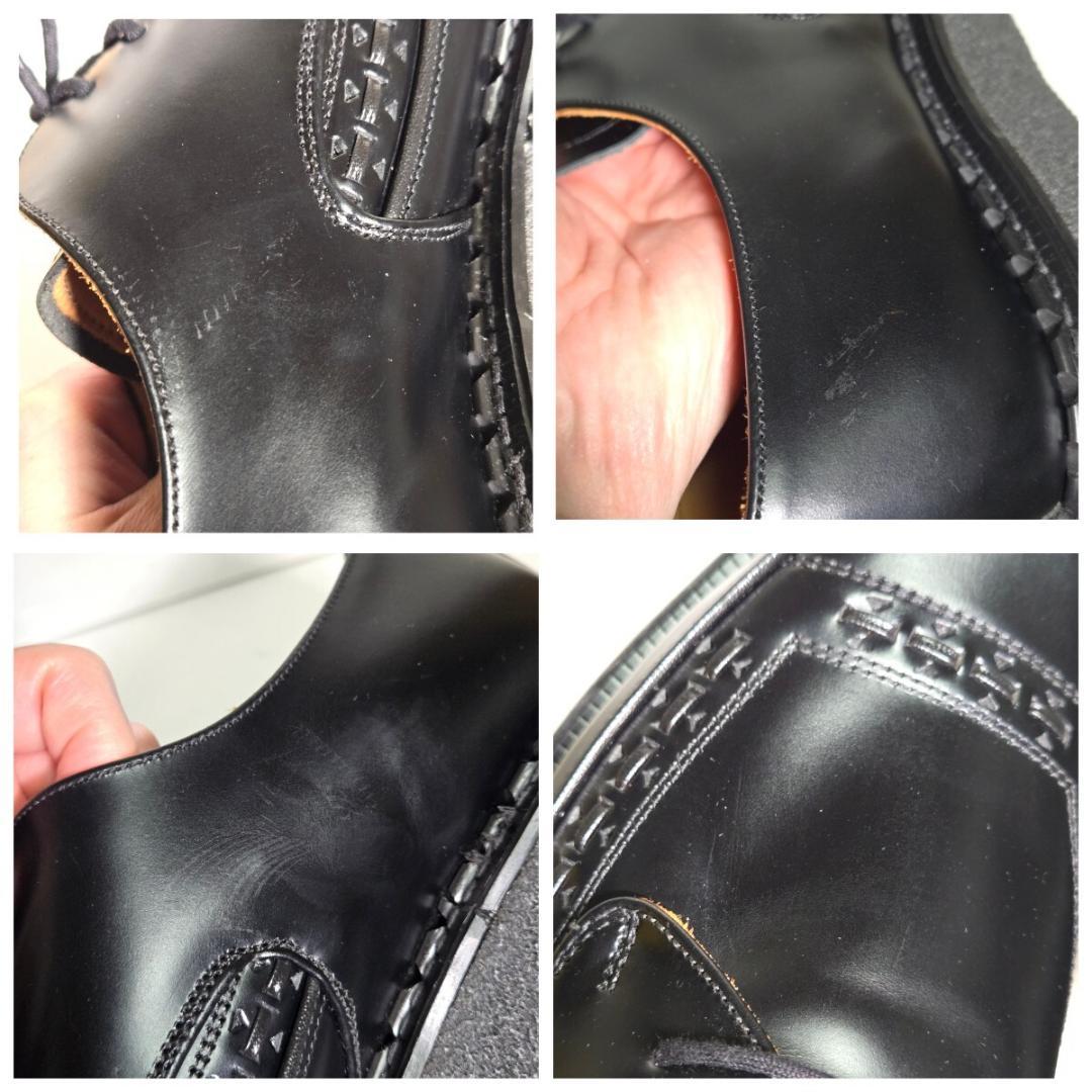 e0013 新品同様・試着程度 ジョージコックス ラバーソールブーツ 10 黒