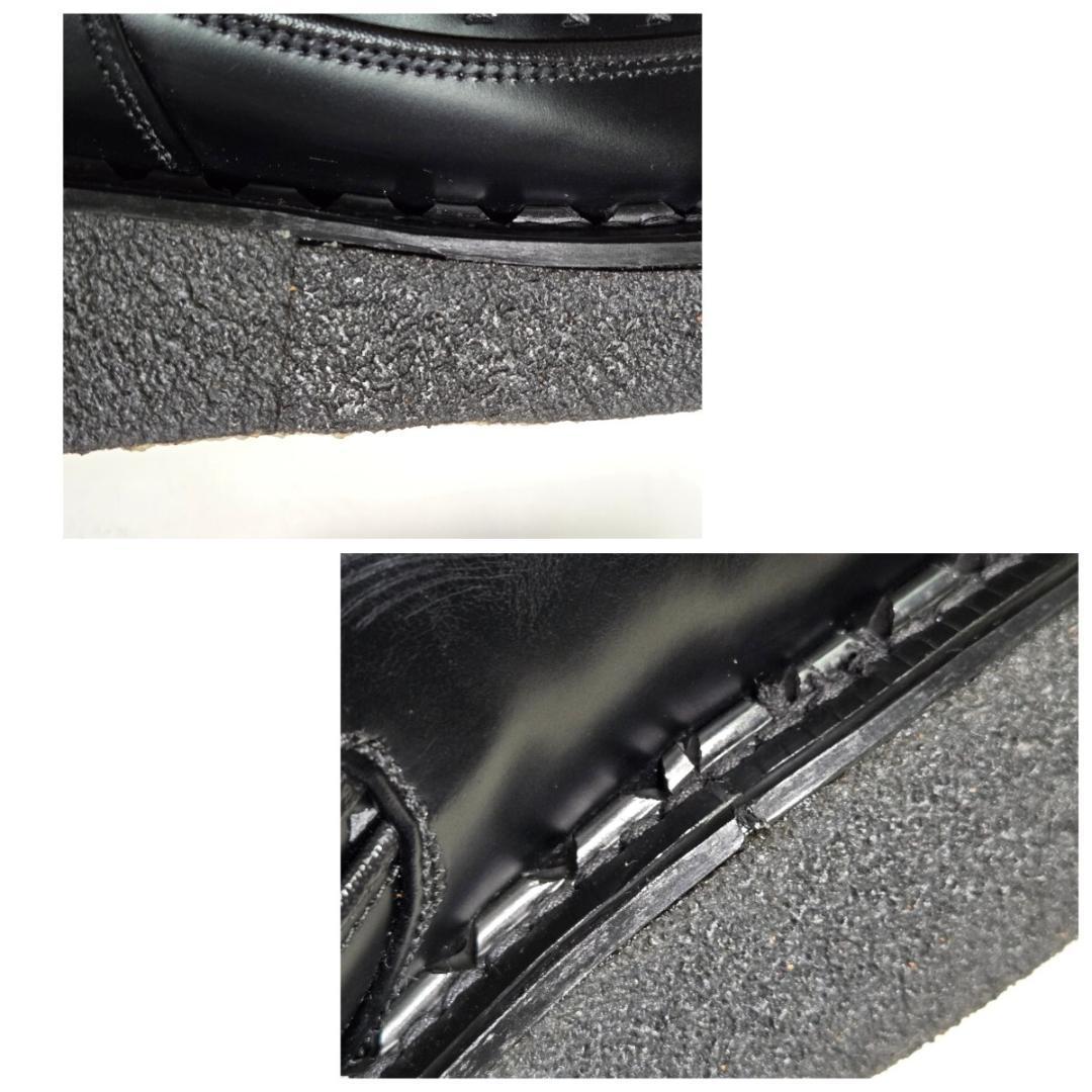 e0013 新品同様・試着程度 ジョージコックス ラバーソールブーツ 10 黒