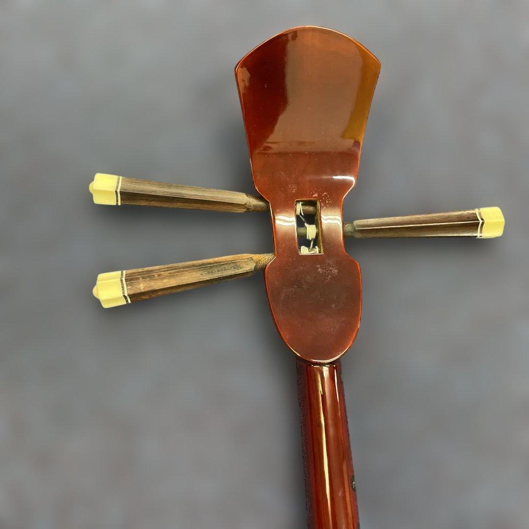 沖縄民謡楽器　三線　蛇皮　ケース付き