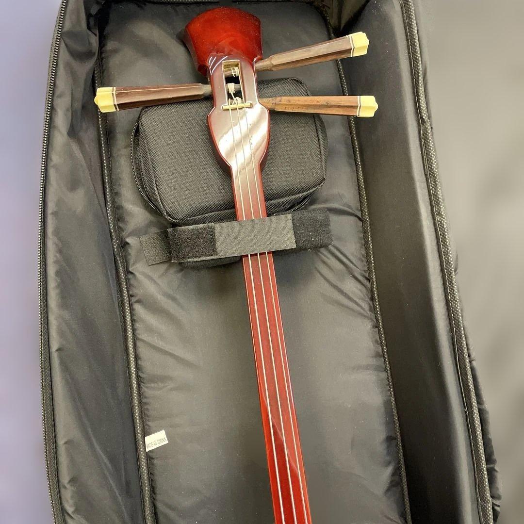 沖縄民謡楽器　三線　蛇皮　ケース付き