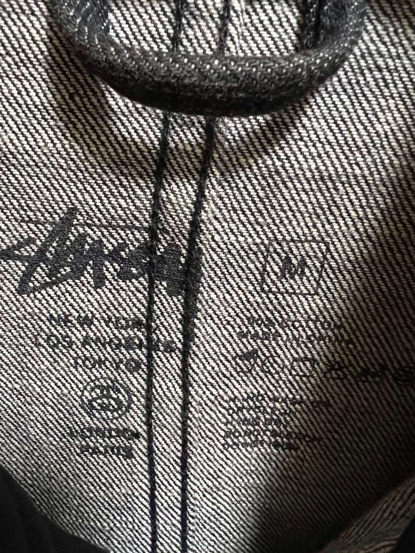 STUSSY カバーオール　デニムジャケット　Gジャン ブラック