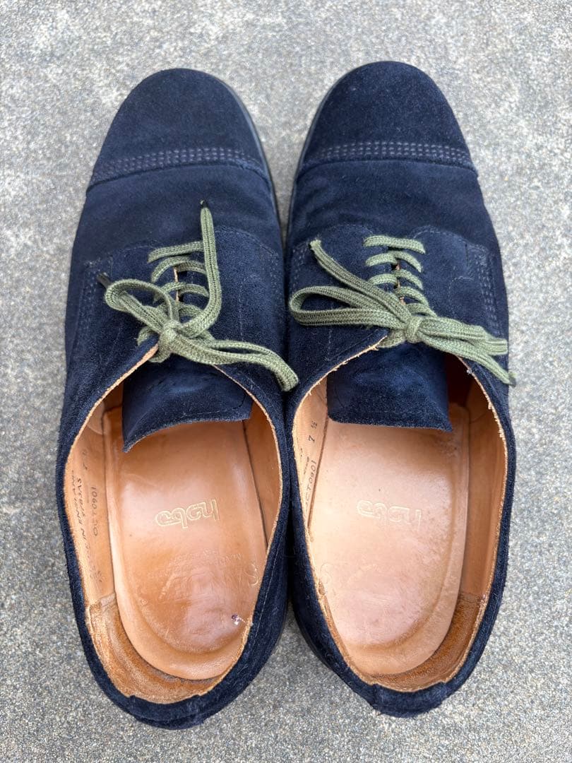 サンダース　sandars×hobo　キャップトゥスウェードレザーシューズ