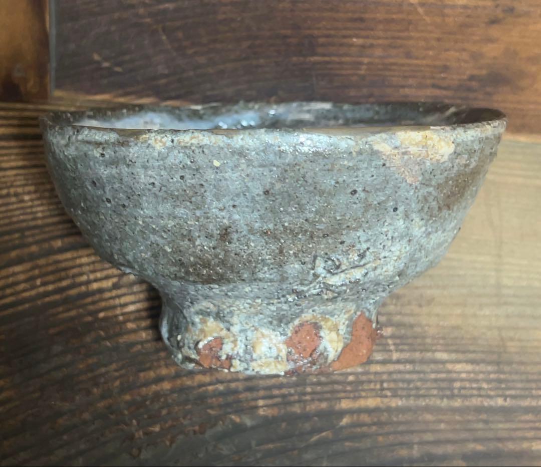 ほぼ川喜田半泥子⁈坪島 圡平作の刷毛目茶碗(半泥子が指導の茶碗)酒碗としても！