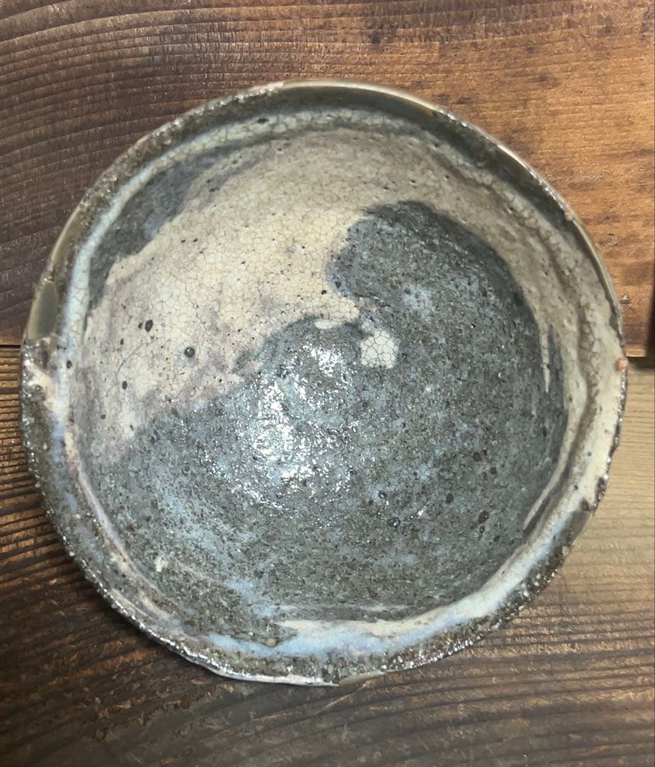 ほぼ川喜田半泥子⁈坪島 圡平作の刷毛目茶碗(半泥子が指導の茶碗)酒碗としても！