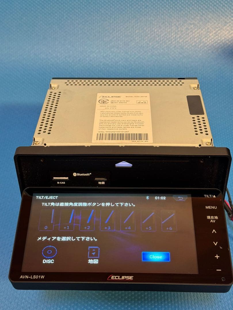 イクリプス　メモリーナビ AVN-LS01W フルセグ視聴 Bluetooth
