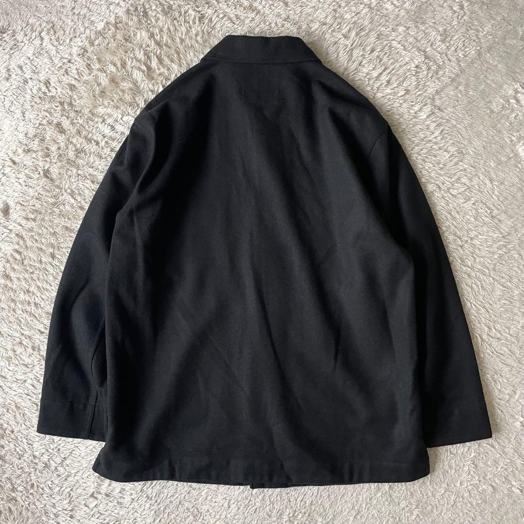 エムエイチエル 極美品24AW FELTED WOOL SHIRTING M 黒