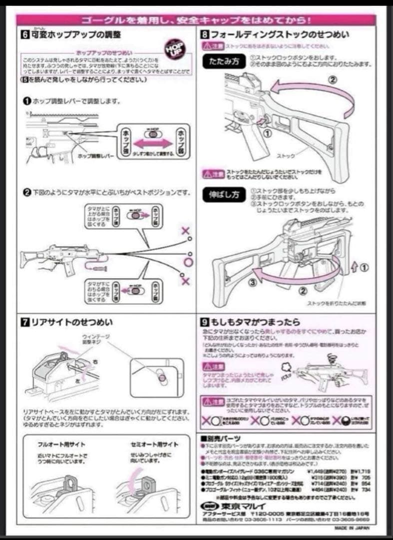 美品　東京マルイ カスタム品 G36C ボーイズ　リチウムセット　SBD取付