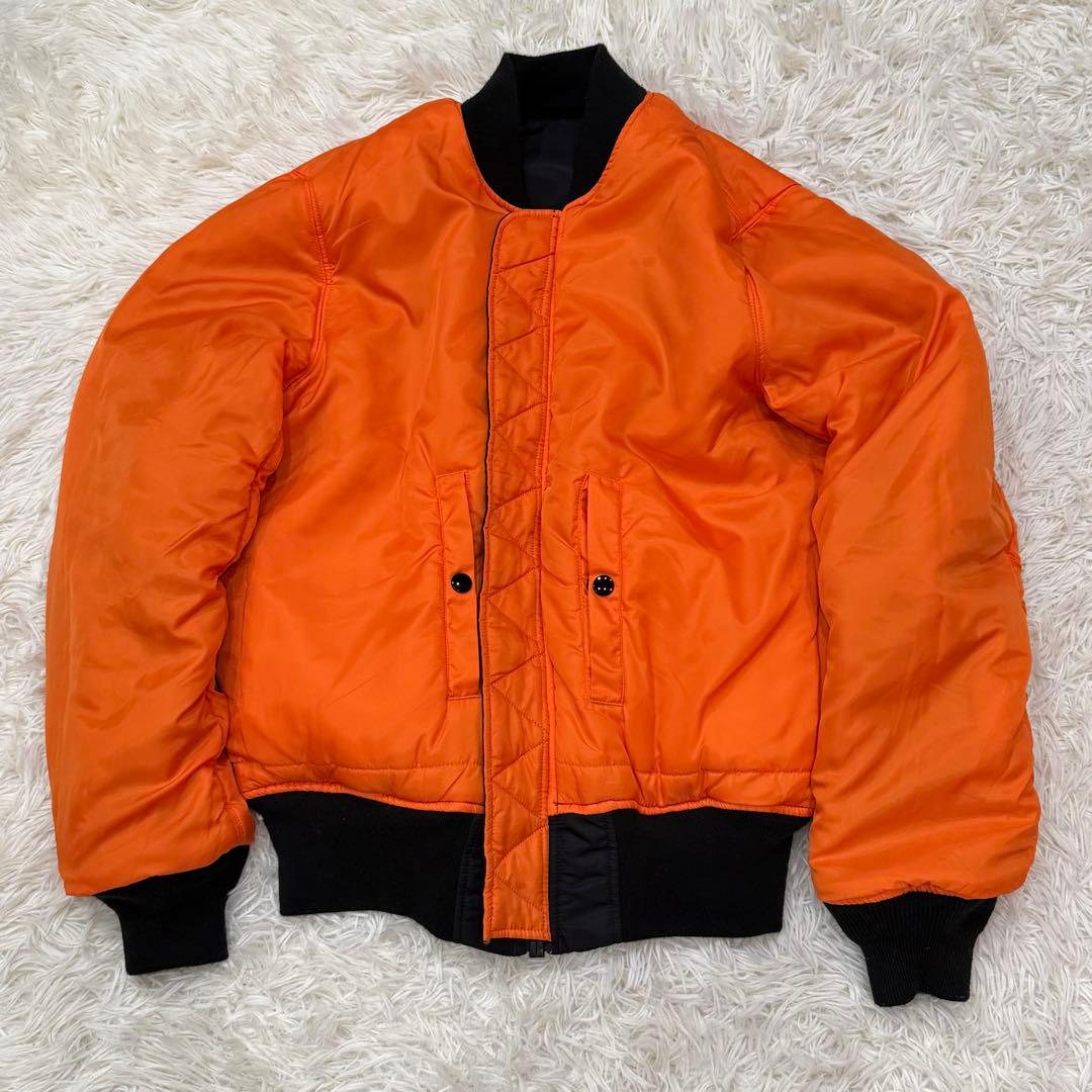 1805　アルファインダストリーズ　MA-1フライトジャケット　Mサイズ　黒