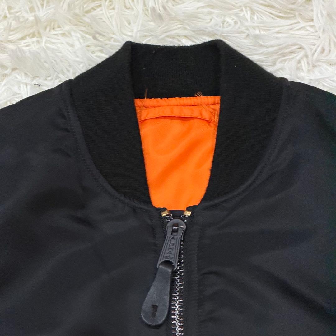 1805　アルファインダストリーズ　MA-1フライトジャケット　Mサイズ　黒