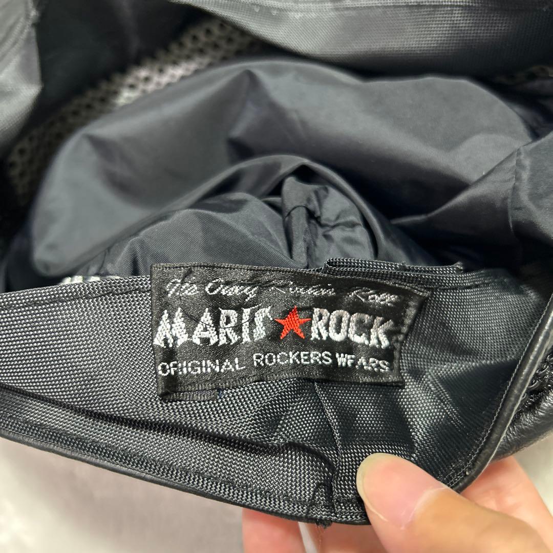 マリズロック キャスケット パンク 本革 スパイク チェーン ピンバッジ 平成