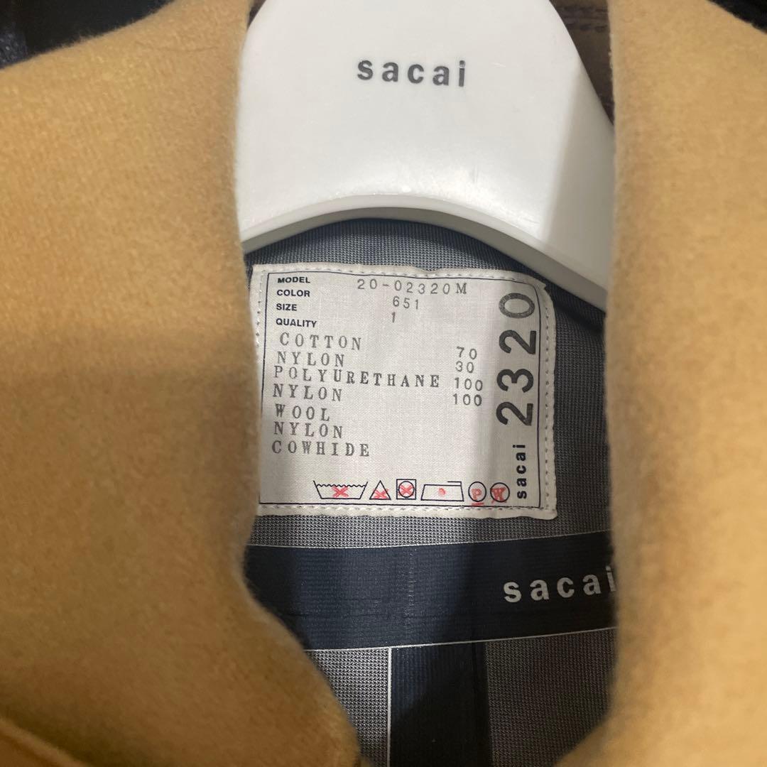 定価20万円越えsacai ライダース、マウンテンパーカ、ドッキングピーコート