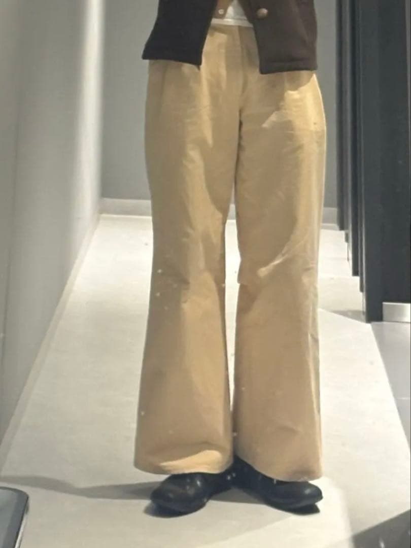 AURALEE 19AW フィンクスチノワイドパンツ