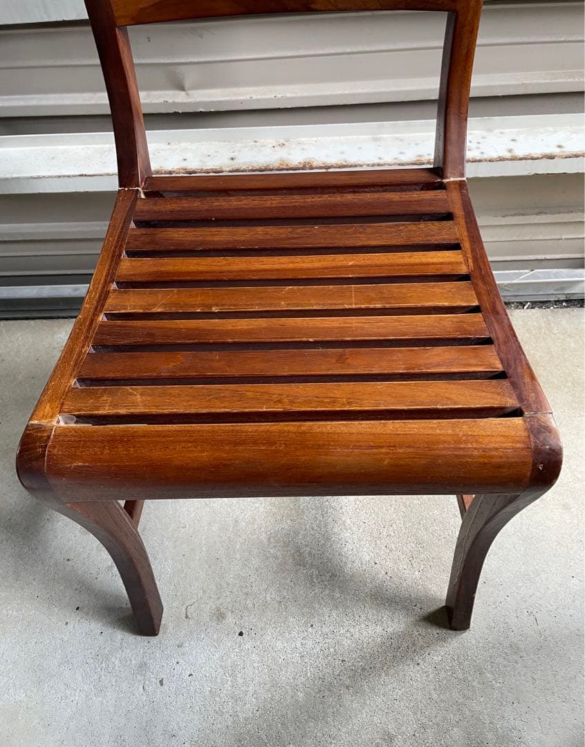 ビンテージ/インド/インド家具/無垢材/ダイニングチェア/チェア/椅子/猫脚