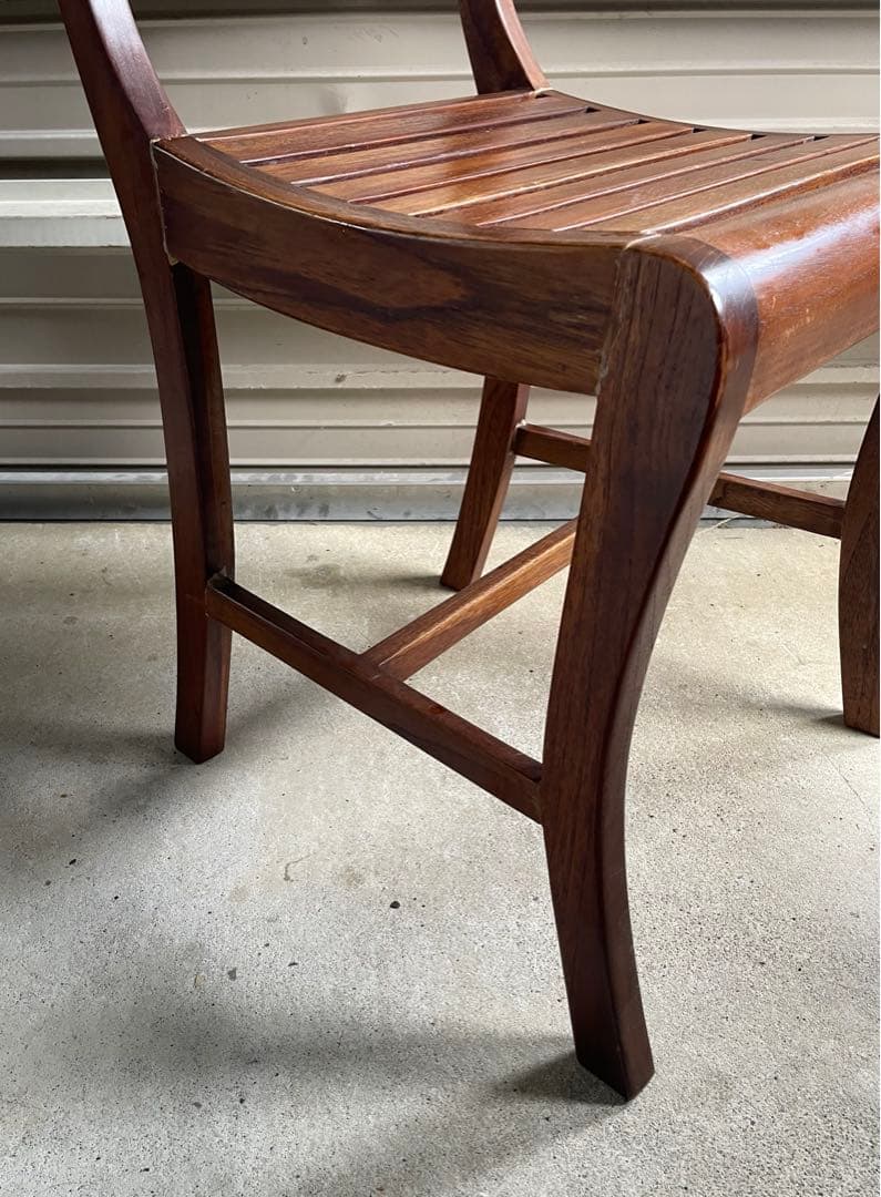 ビンテージ/インド/インド家具/無垢材/ダイニングチェア/チェア/椅子/猫脚